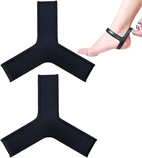 アンクルバンド 両足用 スポーツ ウェア【スポーツ選手御用達】足首 サポーター 補正 フィンサポート フィン固定 脱落防止 長時間でも快適な着用感 足元の悩みをスッキリ解決 姿勢がよくなる 脚踝固定三角带 左右兼用 日常用 男女兼用 (黒, XL(26-27.5cm))