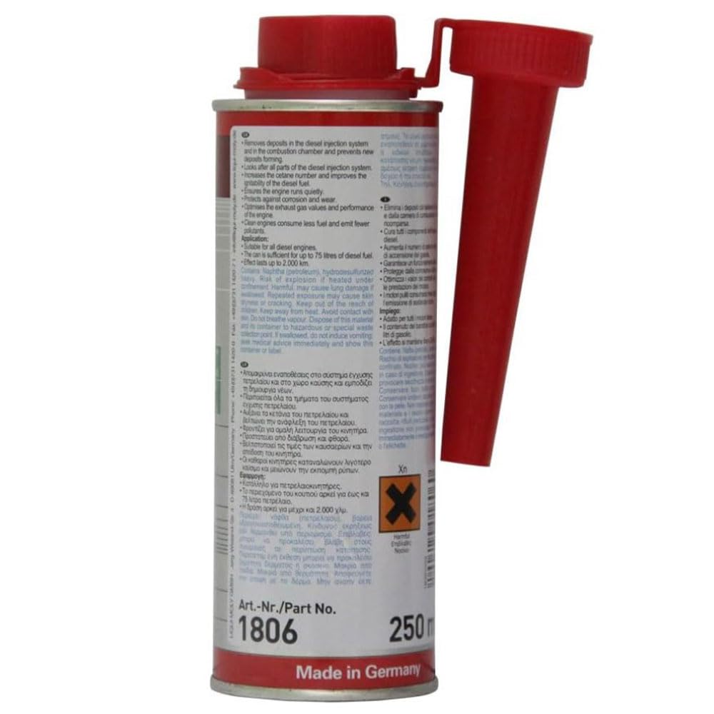 LIQUIMOLY 1806 Kit Promo 10 Pezzi Super Diesel ADDITIVE per Pulizia INIETTORI Diesel, Protezione della' IMPIANTO Carburante ED Aumento Numero CETANO. 250 ML.