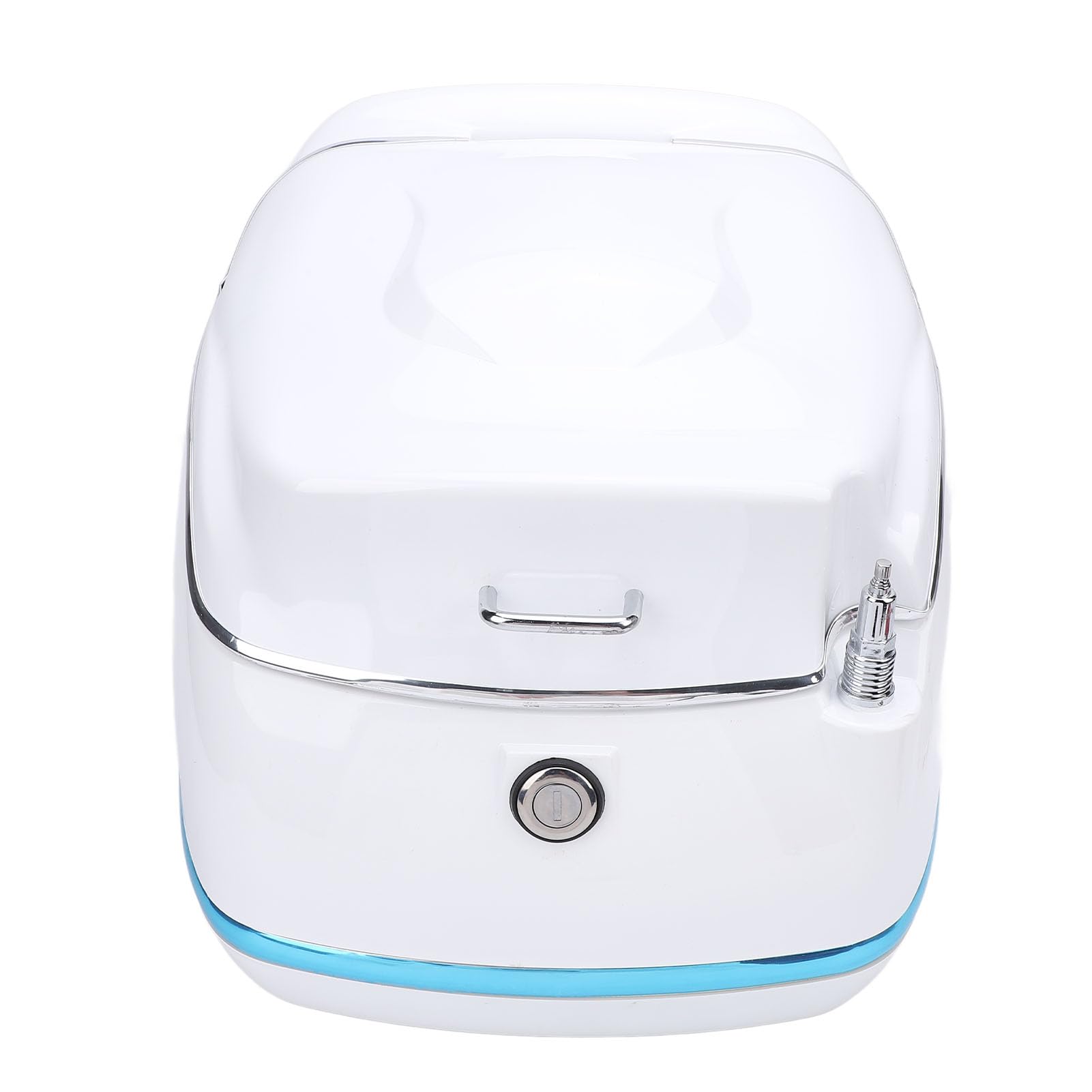 Motorcycle Rear Case with Back Cushion 38L Capacity Water Trunk Tail Box for Motorbikes Electric Bikes Scooters (Red Cushion)