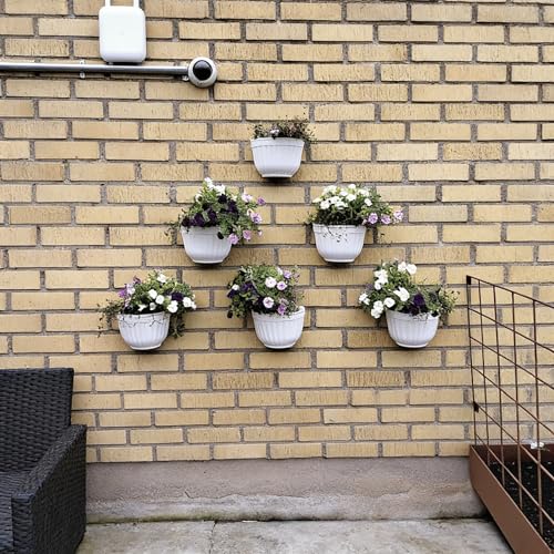 Pots de fleurs suspendus muraux en résine pour potager vertical de cuisine