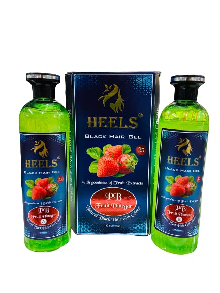 Heels Fruit Vinegar Hair Gel Color, Natural Black Color Dye for both Men & Women | 1 Kg |-image-24
