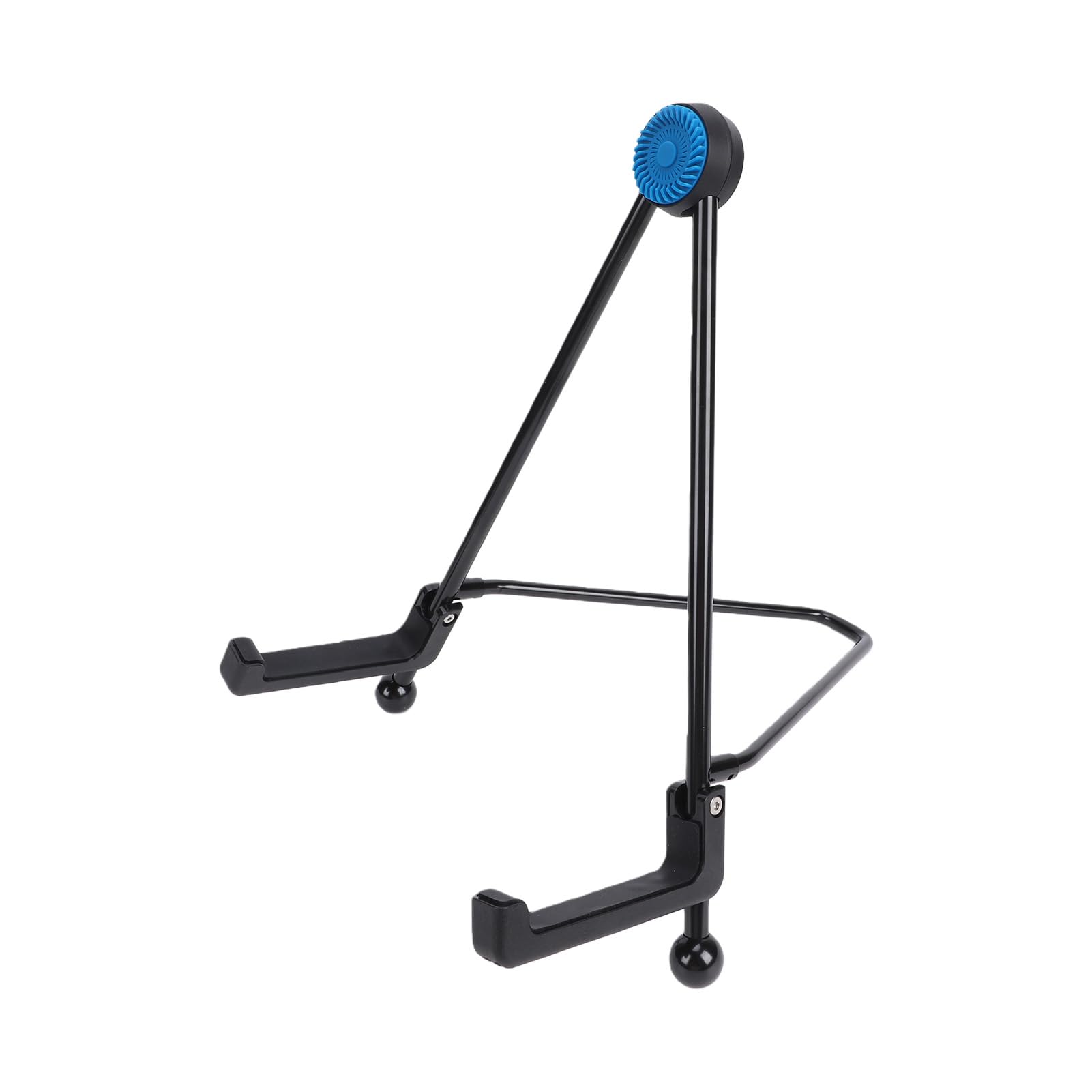 SIXRUN Supporto per Basso per Chitarra Elettrica, Supporto per Chitarra Portatile Pieghevole in Metallo con Cuscinetto in Silicone Antiscivolo, Triangolare, Design Leggero per Prestazioni