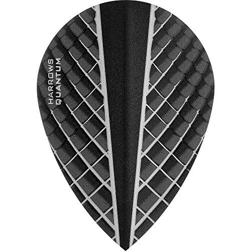 Harrows Quantum X Dart Flights - 100 Micron - Pear - 3D Effect - 1 Set (3) (Smokey)
