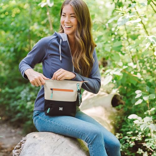 Image of Sherpani Sadie, Nylon Crossbody Bag, Lightweight Shoulder Bag, Travel Cross Body Purse, Crossbody Bags for Women, RFID Protection WITHOUT Coin Purse (Bluff)