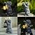 LXOUMEI Solar Dog Outdoor Statue with Lantern – Garden Dog Figurines for Patio Lawn Yard Ornament Porch Balcony Decorations, Birthday Gifts for Mom & Dog Lovers, Dog Memorial Gifts
