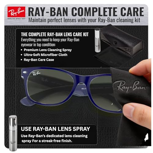 Image of Ray-Ban RB2132 NEW WAYFARER COLOR MIX Square Shaped Sunglasses for Men & Women with Official RAYBAN Eyewear Kit