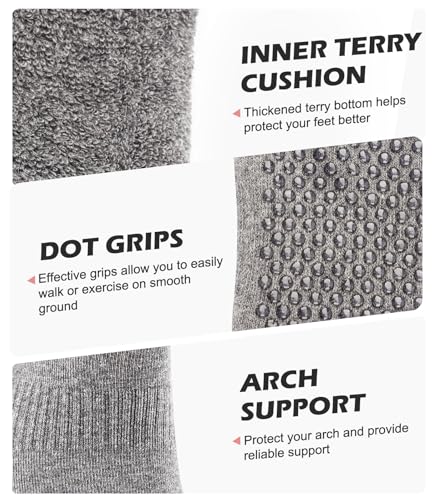 Breslatte Grip Socks Pilates Socks with Grips for Women Non Slip Grippers Womens3