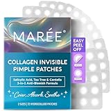 MAREE Pimple Patches for Face - Acne Clearing Device - Clear Acne Patches for Face - Invisible Hydrocolloid Patch Parches Para Acne Stickers Zit Dots - Cystic Zit Healing Blemish Pinple Covers