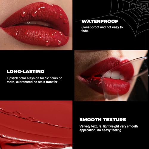 Image of Depuplum Gold Lipstick Shimmer Halloween Body Painting for Women