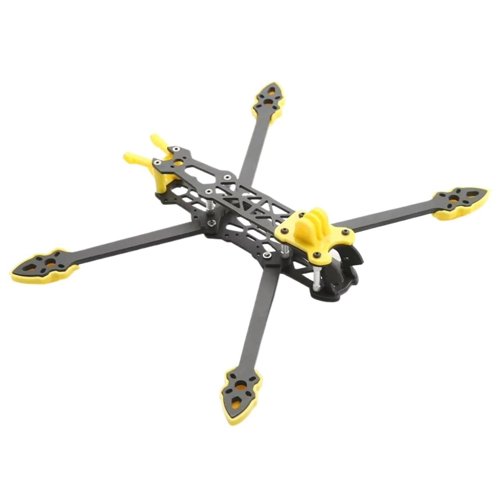 Kit telaio drone da corsa Mark4, 5 pollici 7 pollici | Parti in fibra di carbonio, parti stampate, cinghia batteria, distanza motore 225mm o 295mm(Mark4 5inch yellow)