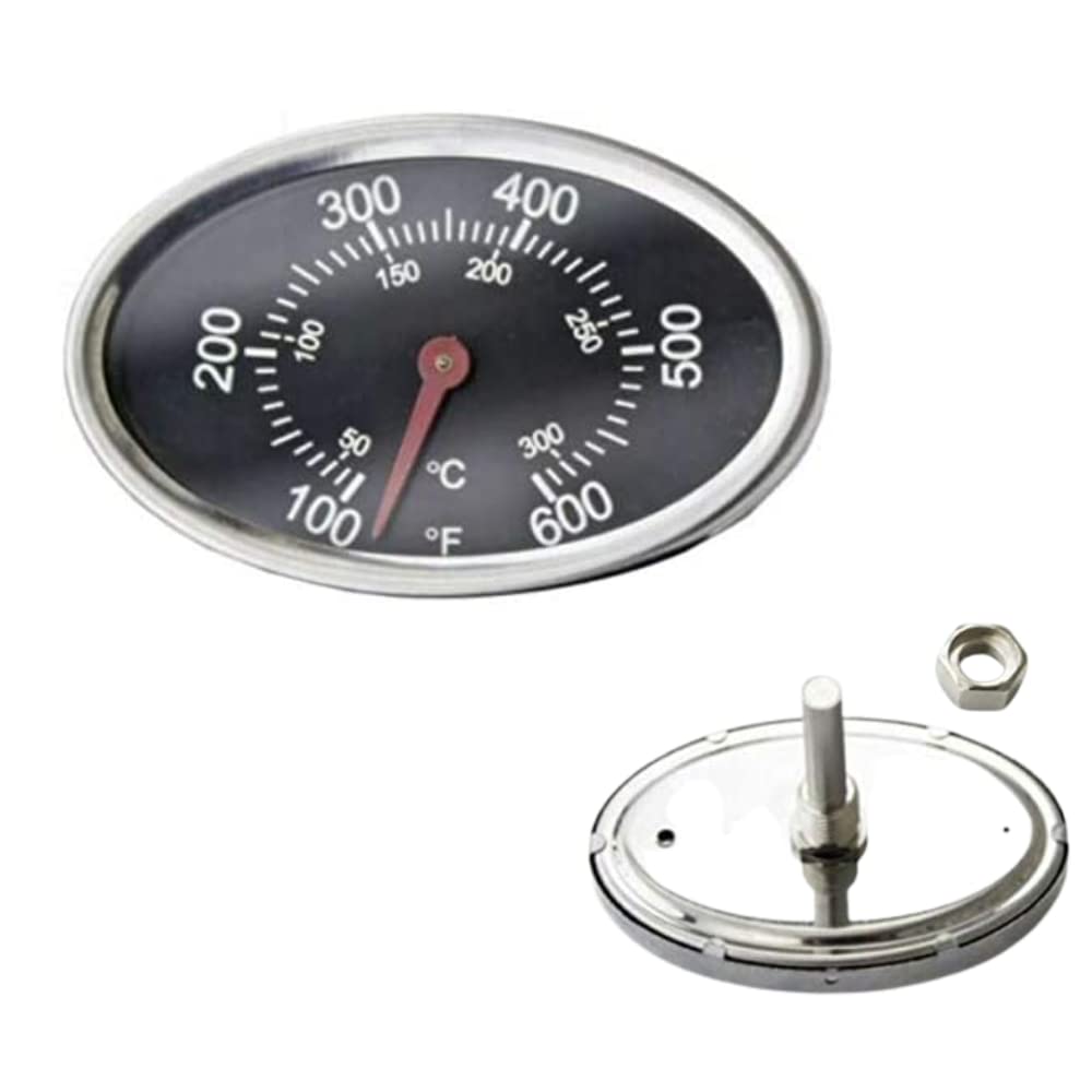 CosmoGrill Smoker Barbecue Thermometer Temperature Gauge BBQ (XL Smoker Thermometer)