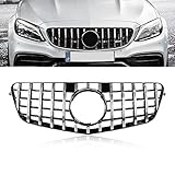MATMACRO Grill Compatible For Mercedes Benz W212 E Class Grille E250 E300 E350 E500 E550 GT 2009-2013