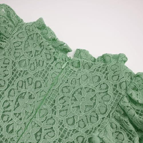 Image of BGFKS Baby Girl Tutu Dress Elegant Lace Pom Pom Flutter Sleeve with Flower Headband Set