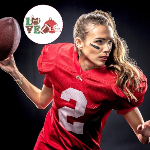 Image of 100 Pcs Sport Charms Bulk for Jewelry Making Football Soccer Volleyball Dinkball Baseball Basketball Alloy Charms Pendants for Necklace Bracelet Earrings DIY Crafts Accessory