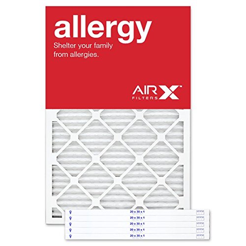 AIRx Filters 20x30x1 Air Filter MERV 11 Pleated HVAC AC Furnace Air Filter, Allergy 6-Pack, Made in the USA