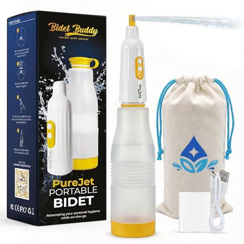BIDET BUDDY® PureJet Portable Bidet for Travel–...