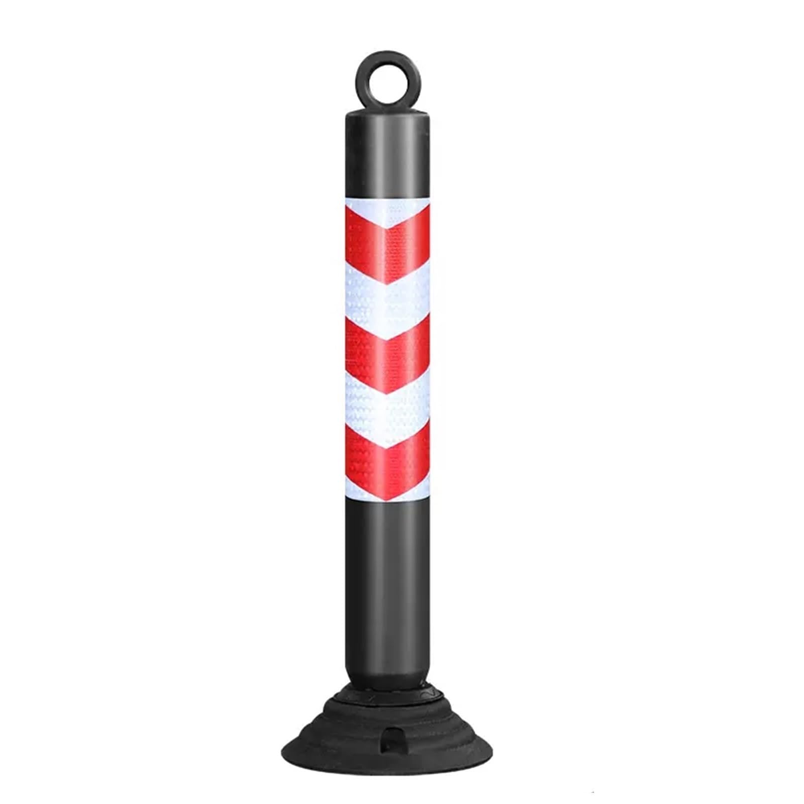 Poteaux de stationnement, Ensemble de poteaux de signalisation extérieure Robustes, cônes de signalisation réfléchissants pour stationnement, poteaux Rouges et Noirs, Paquet de 2/4/6, cônes