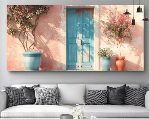 Diamond Painting de Flores 30x60cm para decorar tu salón con un elegante mosaico de pintura