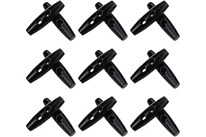 Black 50MM Wooden Toggle Buttons