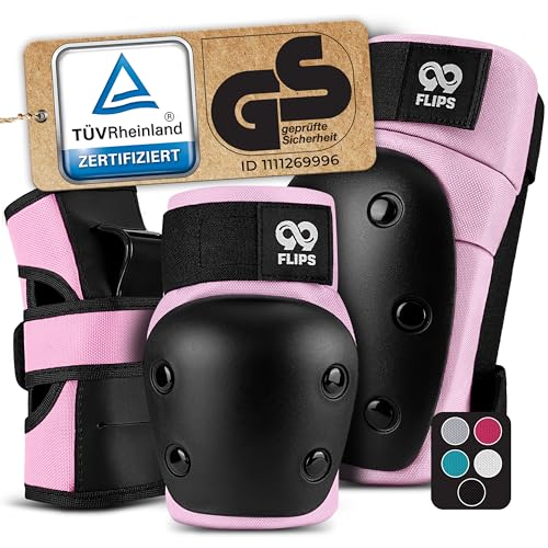 99FLIPS Inliner Schoner Erwachsene mit GS [6er Set] DIVE - M in Pink -...