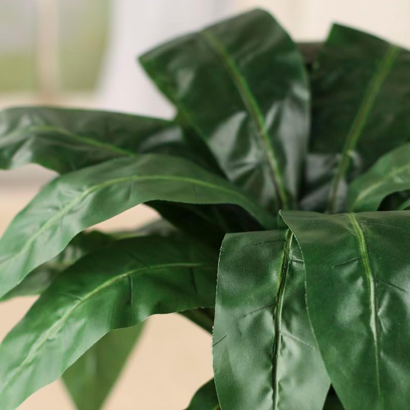 Miniatura 5 de Factory Direct Craft Paquete de 2 arbustos artificiales de hojas de Ti hawaianas, plantas tropicales para decoración del hogar, arreglos florales y