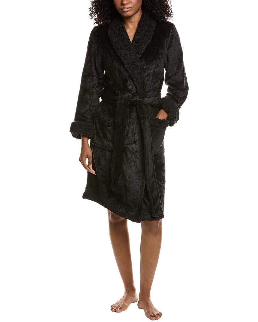 Natori Womens Plush Sherpa Robe Length 40