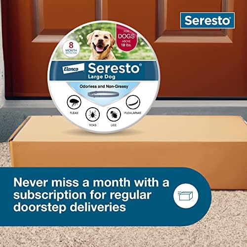 Seresto Flea & Tick Collar For Dogs Over 18 lbs., Treatment & Prevention, Vet-Recommend, 8 Month Protection — view 7