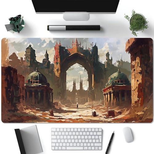 Ancient Ruins Desk Mat 24x14in Gaming Mouse Pad