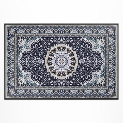 Tapis de balcon extérieur rectangle 150x225 cm PVC imperméable mandala - 2