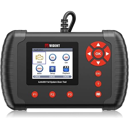 VIDENT iLINK400 OBD2 Code Reader Scanner Auto Full System Diagnostic Scan Tool Support ABS,SRS,EPB,DPF Regeneration,Oil Reset