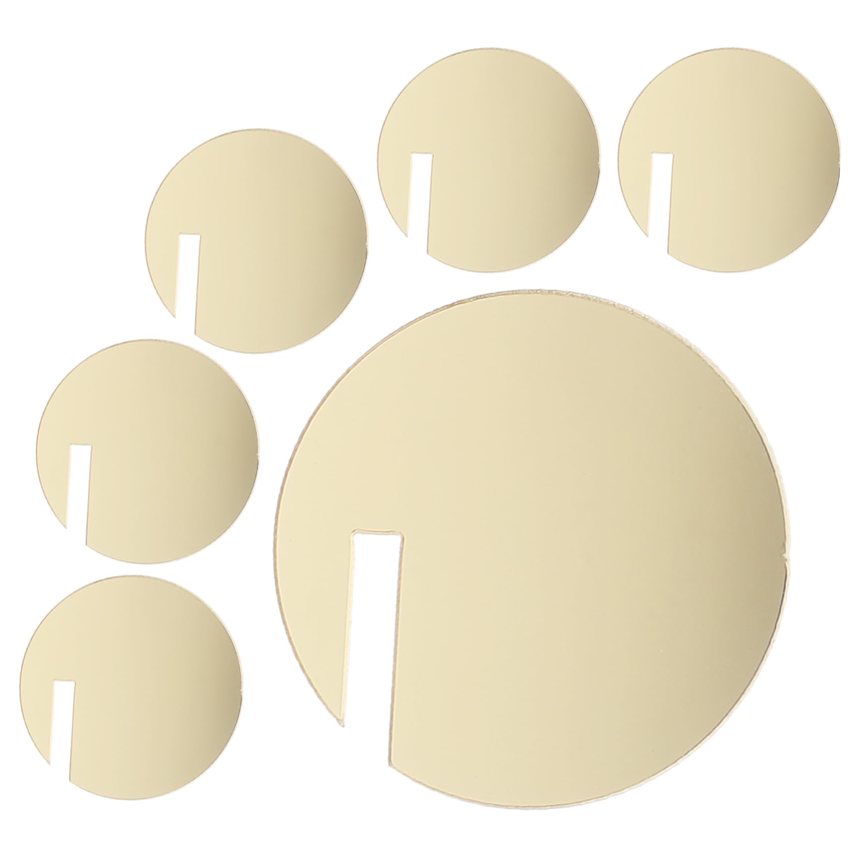 Unomor 30pcs Round Drink Labels Gathering Drink Tags Blank Drink Tags DIY Wine Marker Replaceable Cup Markers Circle Drink Tags Drink Circle Markers Round Drink Tags Acrylic Golden