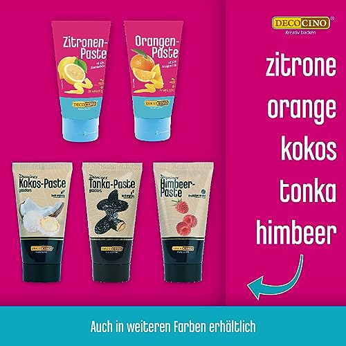 DECOCINO Marc de Champagne-Paste - 50 g - Backaroma zum Verfeinern von Pralinen, Desserts & Kuchen - gebrauchsfertig und vegan (Packung mit 2)