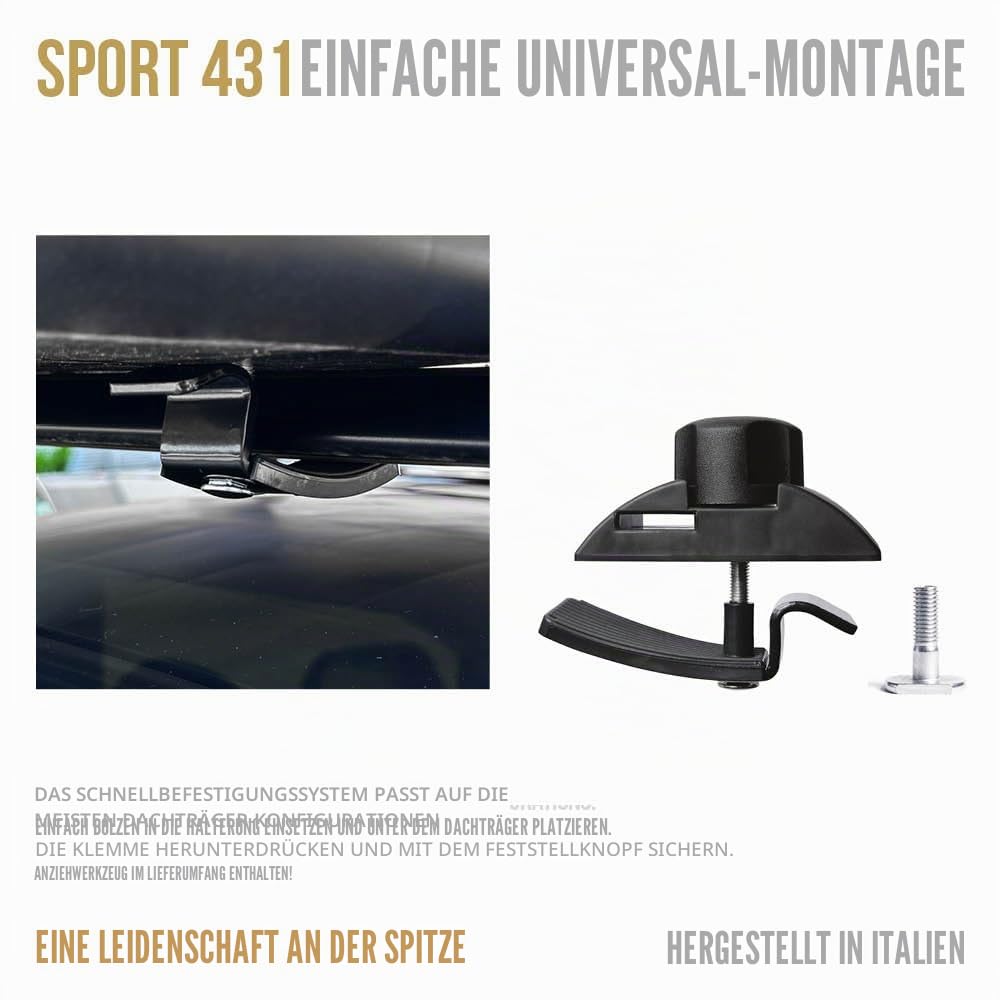 CAM Box Sport 430 Liter Schwarz