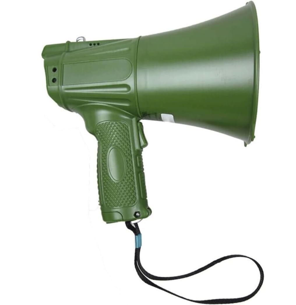 Megáfono Megáfono De Mano Bullhorn, Altavoz Portátil con Control De Volumen Ajustable, Megáfonos Ligeros para Exteriores Megáfono Volumen Ajustable