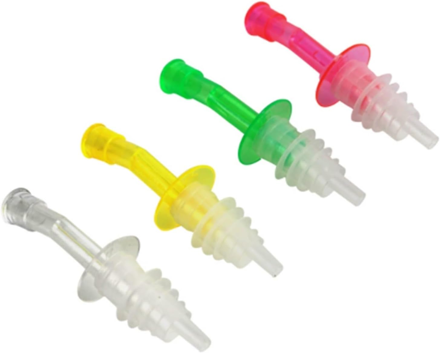 Silicone Wine Stoppers, 48pcs Silicone Wine Pourers Oil Stopper Sauce Bottle Nozzle Liquor Spout Red Vinegar Dispenser For Coffee Syrups For Keeping Champagne Fresh