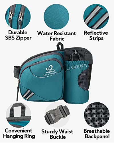 image for WATERFLY Fanny Pack Waist Bag: Waist Pack for Women Men with Water Bot