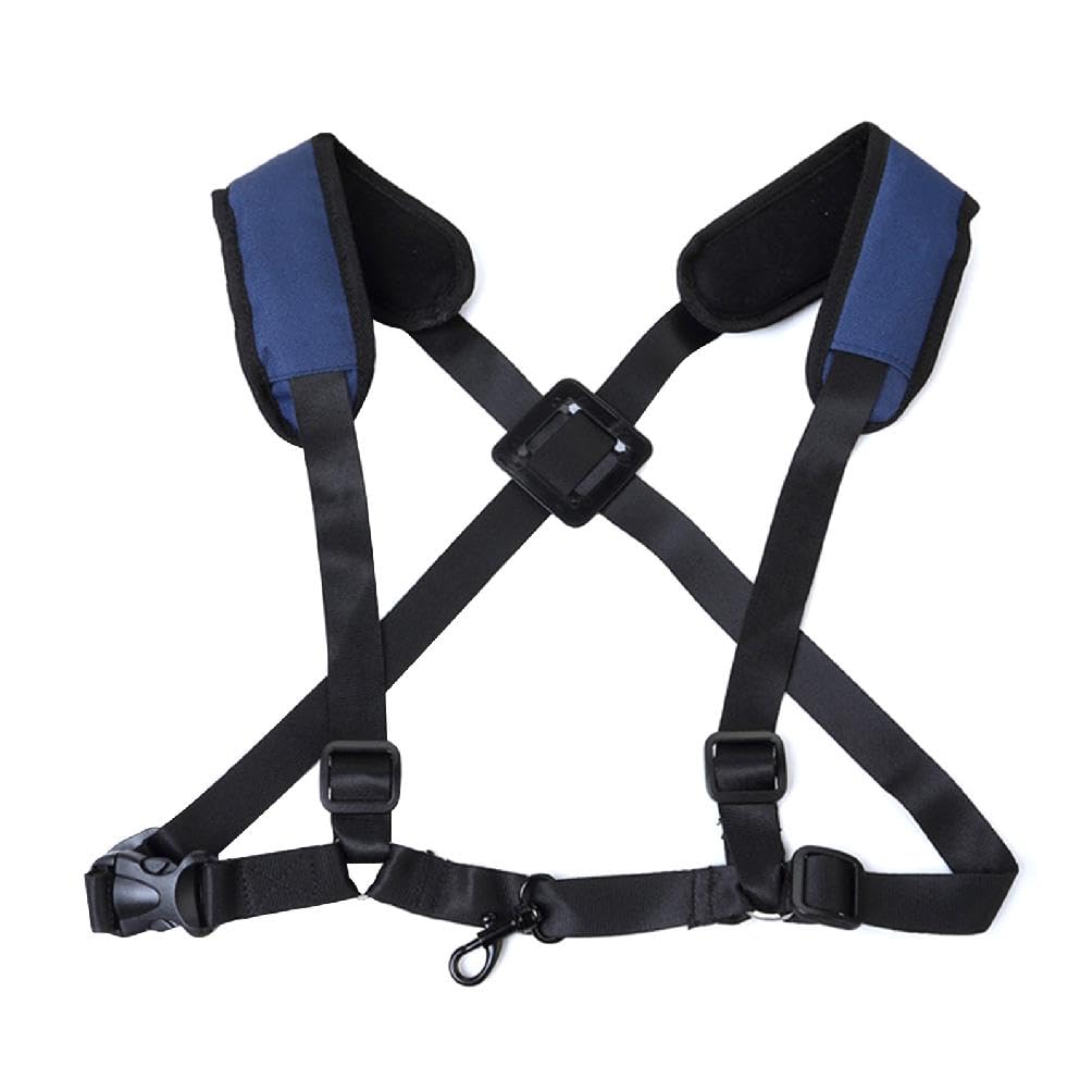 Lamala Sax Shoulder Strap Adjustable Alto Soprano Sax Saxophone Harness Chest Shoulder Strap Belt Nylon With Special Hook