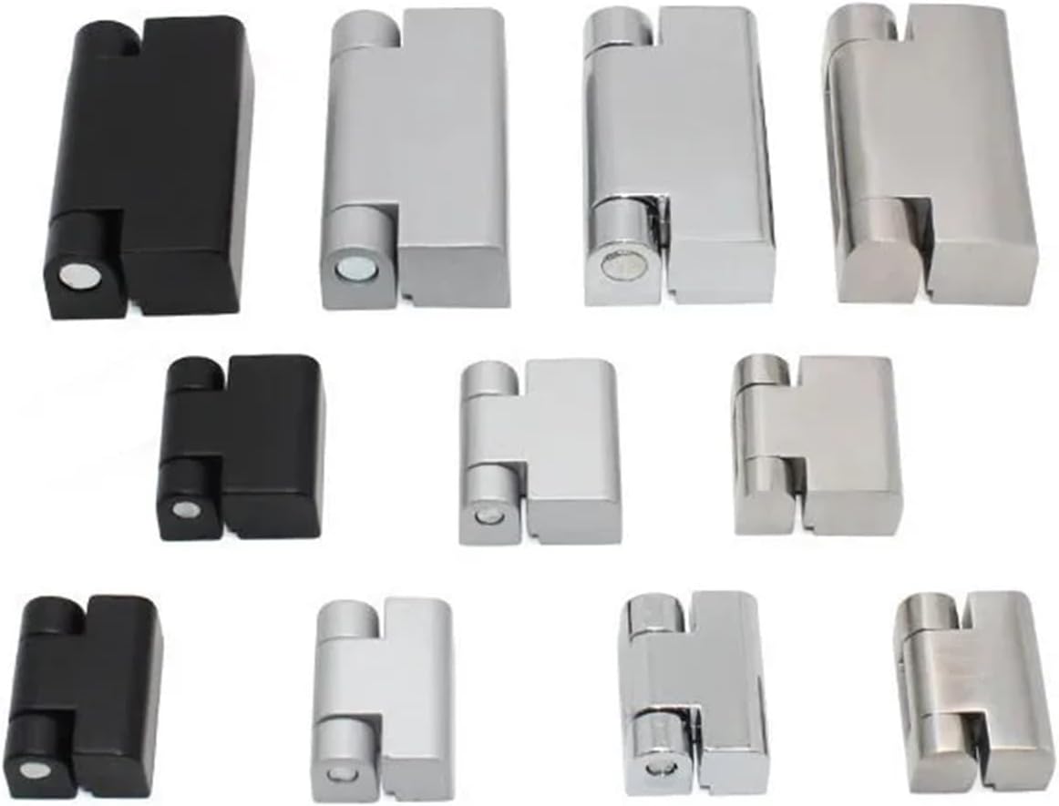 CL219-1-2-3 Product Distribution Cabinet Mechanical Equipment Door Hinge 2Pcs(10pcs-Black-zinc-2)