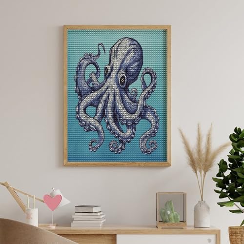 Pintura fotográfica de diamante de pulpo para aprender DIY fácilmente 5