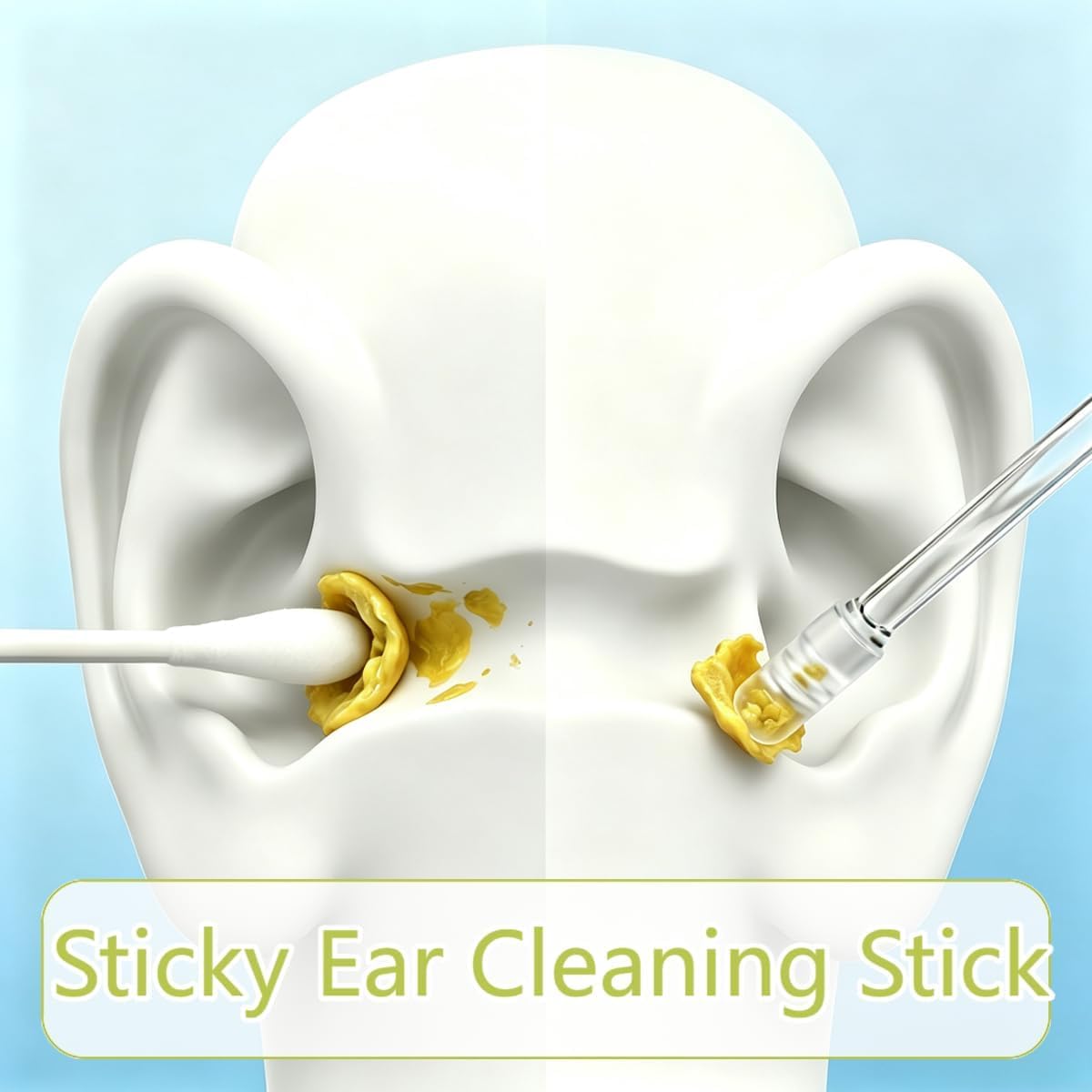 48 Pcs Large Silicone Earwax Removal Adhesive Swabs, Gentle Ear Wax Removal Tool for Adults,2026 New Reusable Sticky Ear Cleaning Stick with Dust Cover Packaging image 4