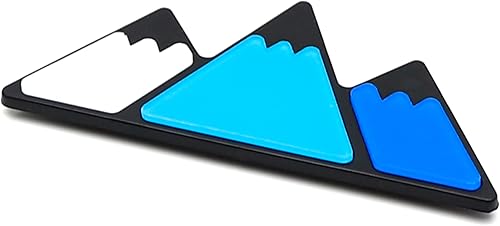 Miniatura 9 de iJDMTOY Emblema de rejilla de estilo retro de 3 colores en forma de montaña compatible con Toyota Tacoma Tundra 4Runner FJ Cruiser RAV4 Hilux, etc.