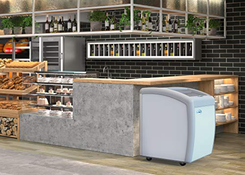 Image of KoolMore - MCF-6C Commercial Ice Cream Freezer Display Case, Glass Top Chest Freezer with 2 Storage Baskets and Clear, Sliding Lid, 5.7 cu. ft. Capacity, White