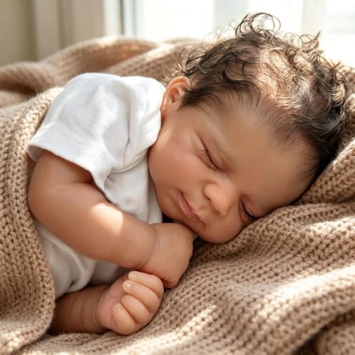 Muñeca Reborn bebé niño vinilo 18 pulgadas realista miniatura 1