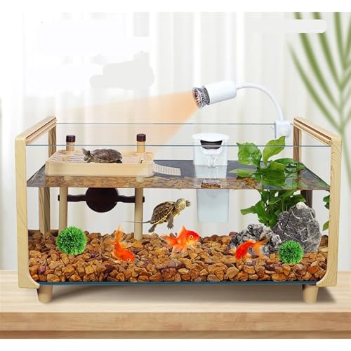 Aquarium tortue verre ultra white bocal poisson premium à cadre bois