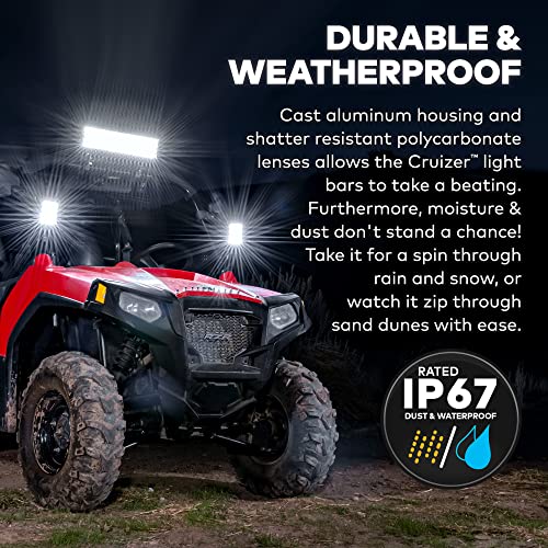 Lamphus Cruizer 9.25" 108W Led Work Light Bar [Flood/Spot Combo] [30/60 Degree Spread] [Ip67 Rated] ? Dual-Stacked Off-Road Lights For Atv Utv #TOP3
