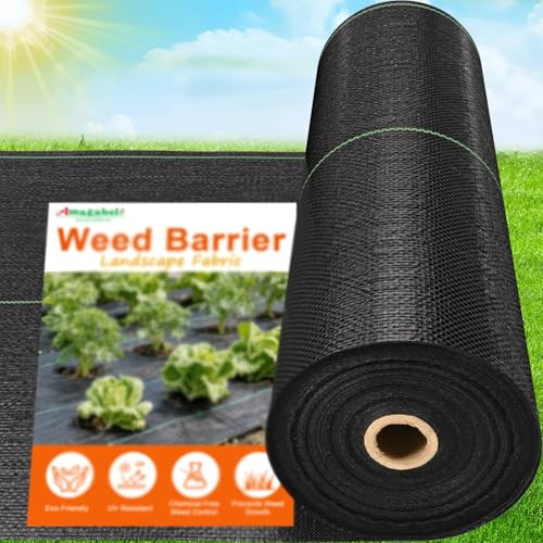 Best Breathable Landscape Fabric: Amagabeli 5.8oz 4ft x 100ft Weed Barrier Landscape Fabric