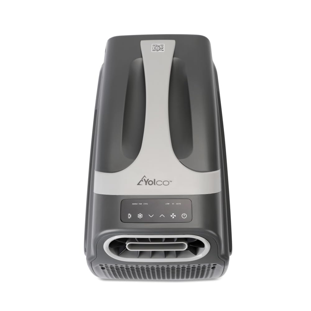Yolco Mobile Klimaanlage 1000 W, 4-10 m², mit 2 Schläuchen | Mobiles Klimagerät, Monoblock Klimaanlage, 17-30 °C, 46/42 dB(A), 180/140 m³/h, Bluetooth 5.0, R290