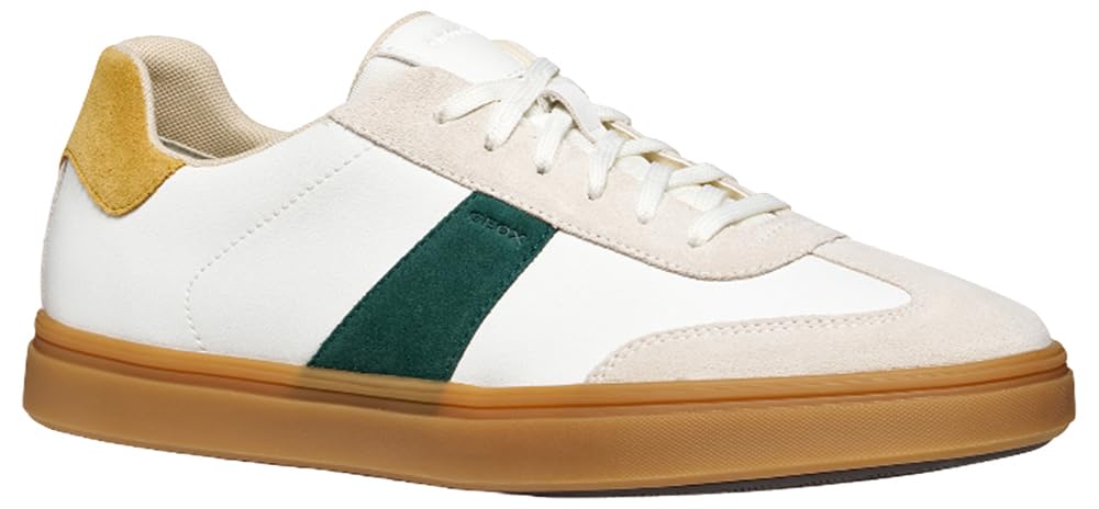 Geox Herren U BALTMOORE Sneaker, White, 43 EU