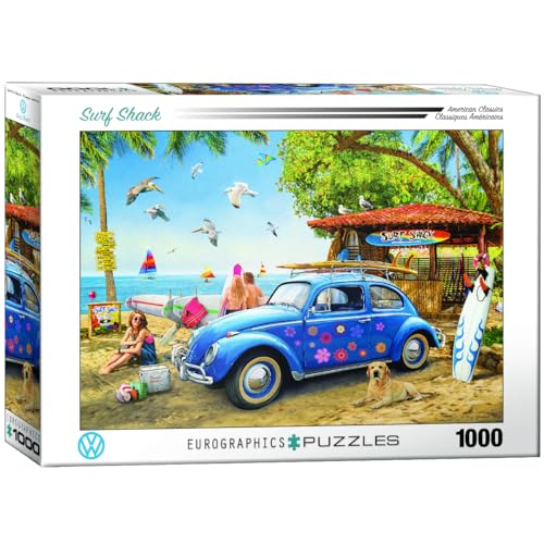 Eurographics Puzzle 1000 pièces – VW Beetle Surf Shack