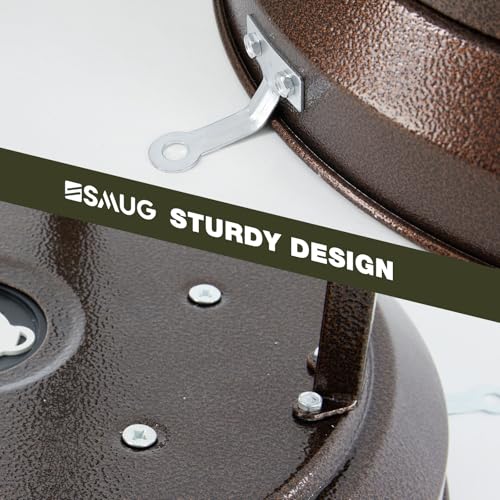 SMUG 48,000 BTU Propane Heater Outdoor Patio Heaters with Wheels, Patio Heater Deck Porch for Outdoor Use Camping Backyard Commercial,Double-Layer Stainless Steel Burner, 87" H